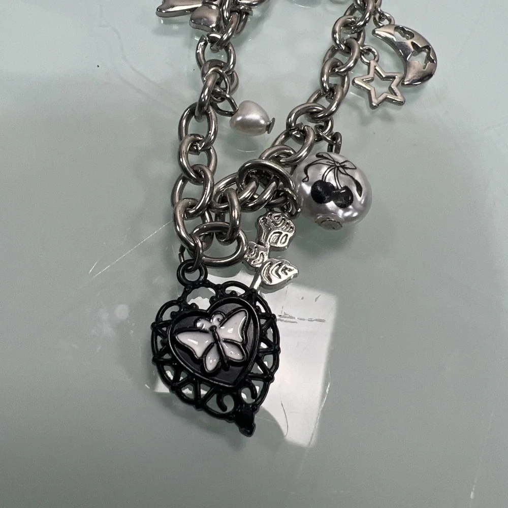 Butterfly Dropout silver tone